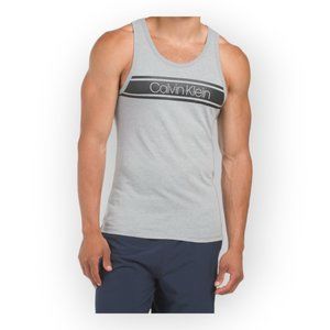 Calvin Klein Vibration Tank Top Shirt - Heather Grey/Black - Mens Size Small NWT